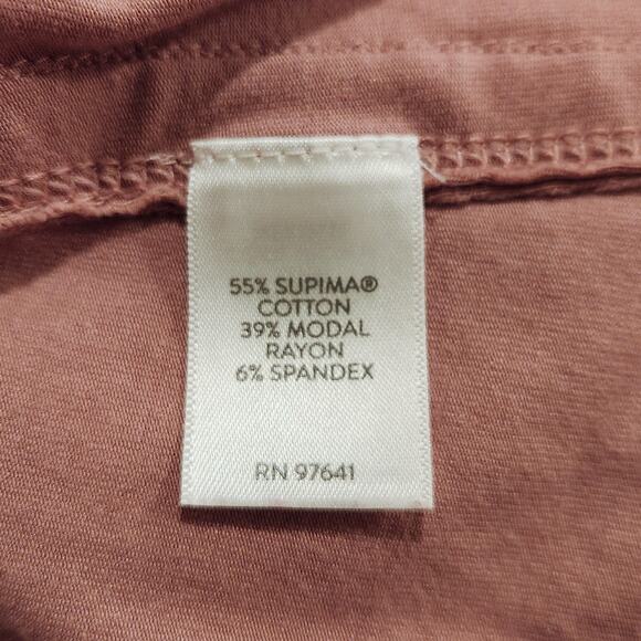 J Jill Womens Purple Luxe Supima A Line Tunic Size 1X Minimalist Loungewear - Picture 5 of 10